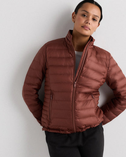 Lightweight Down Packable Puffer Jacket - XS / Black