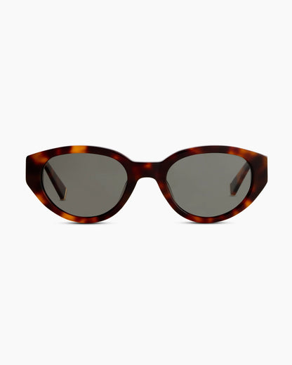 Sicily Polarized Acetate Sunglasses - One Size / Black with Grey lens