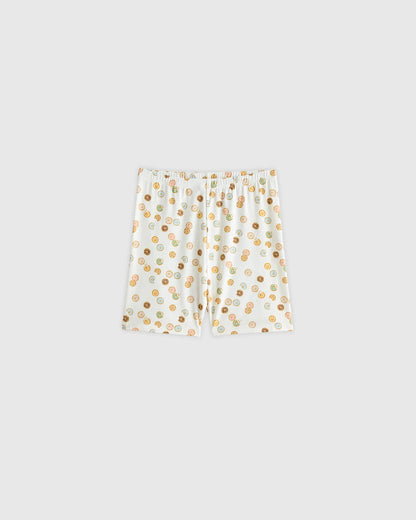 Bamboo Short Sleeve and Shorts Pajama Set - 6 / Lavender Hearts