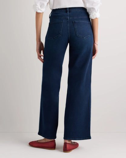 Luna Stretch Wide Leg Jeans - 24 / Frosted Blue