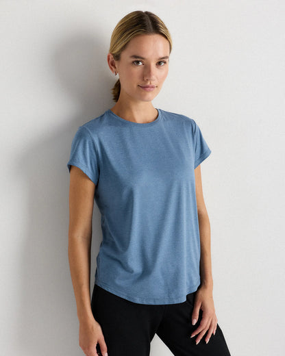 Flowknit Breeze Tee - XS / Heather Green
