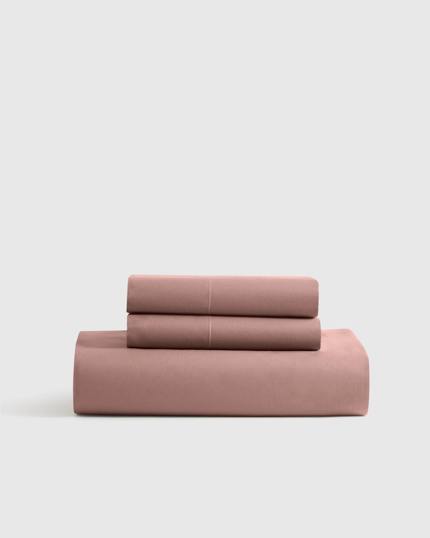 Organic Crisp Percale Fitted Sheet Set - Twin / Espresso