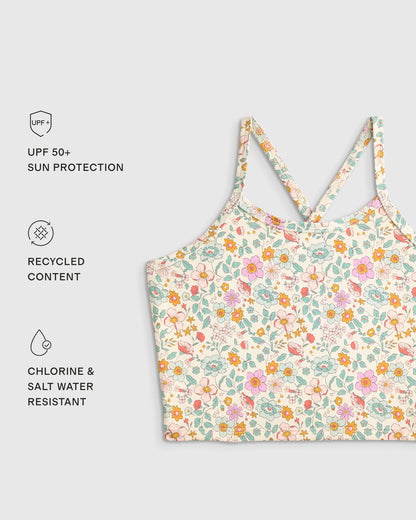 Tankini Swimsuit - 6 / Soft Ditsy Floral