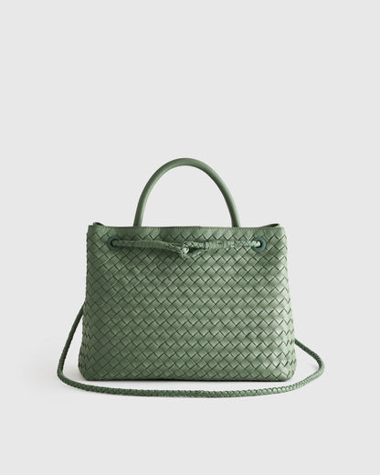 Romy Handwoven Satchel - One Size / Cognac