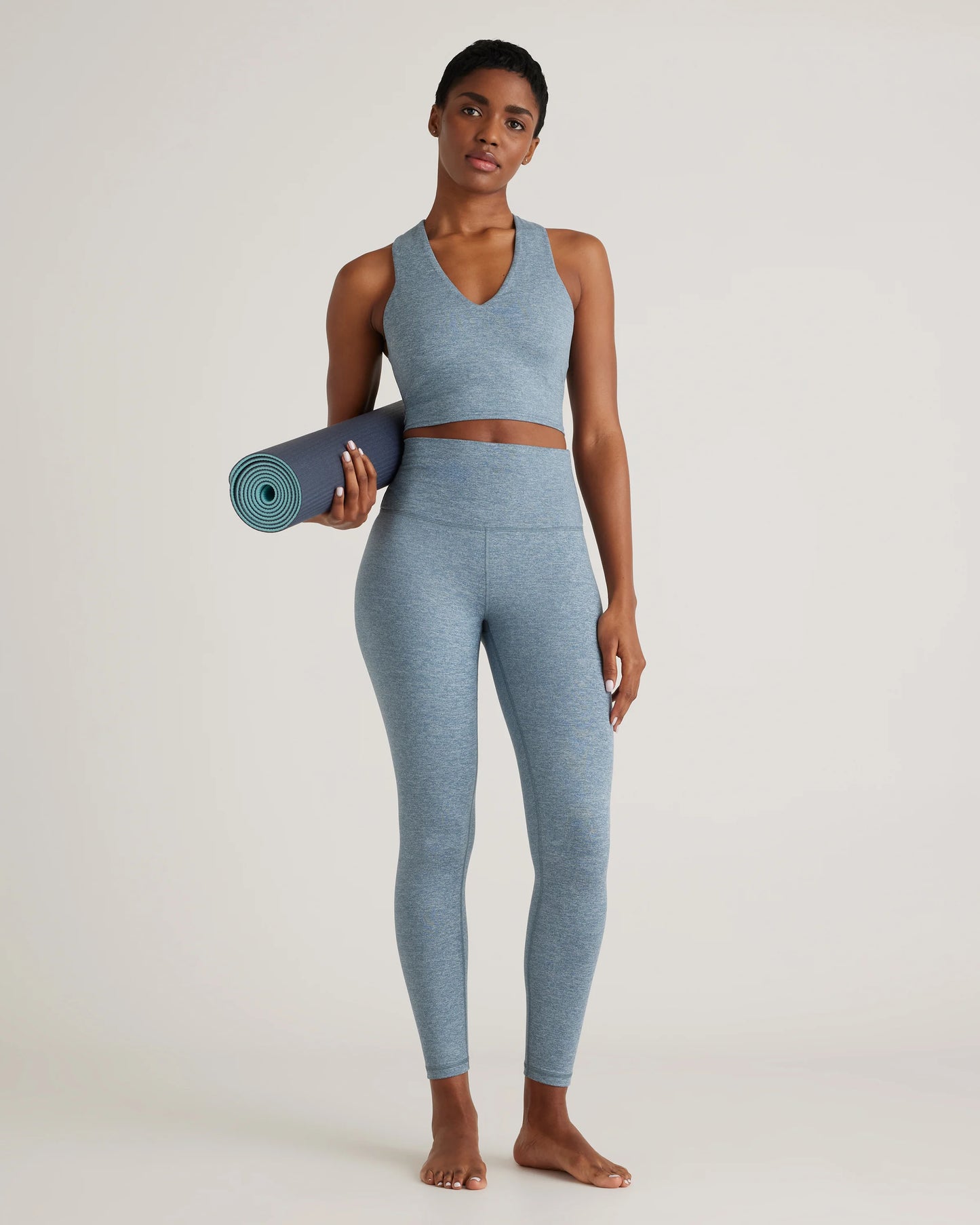 Ultra-Soft High-Rise Legging - XS / Heather Oatmeal