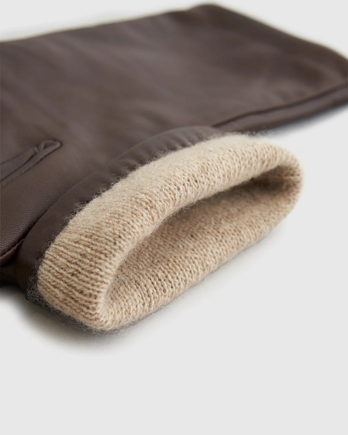 Cashmere Lined Leather Gloves - S / Black