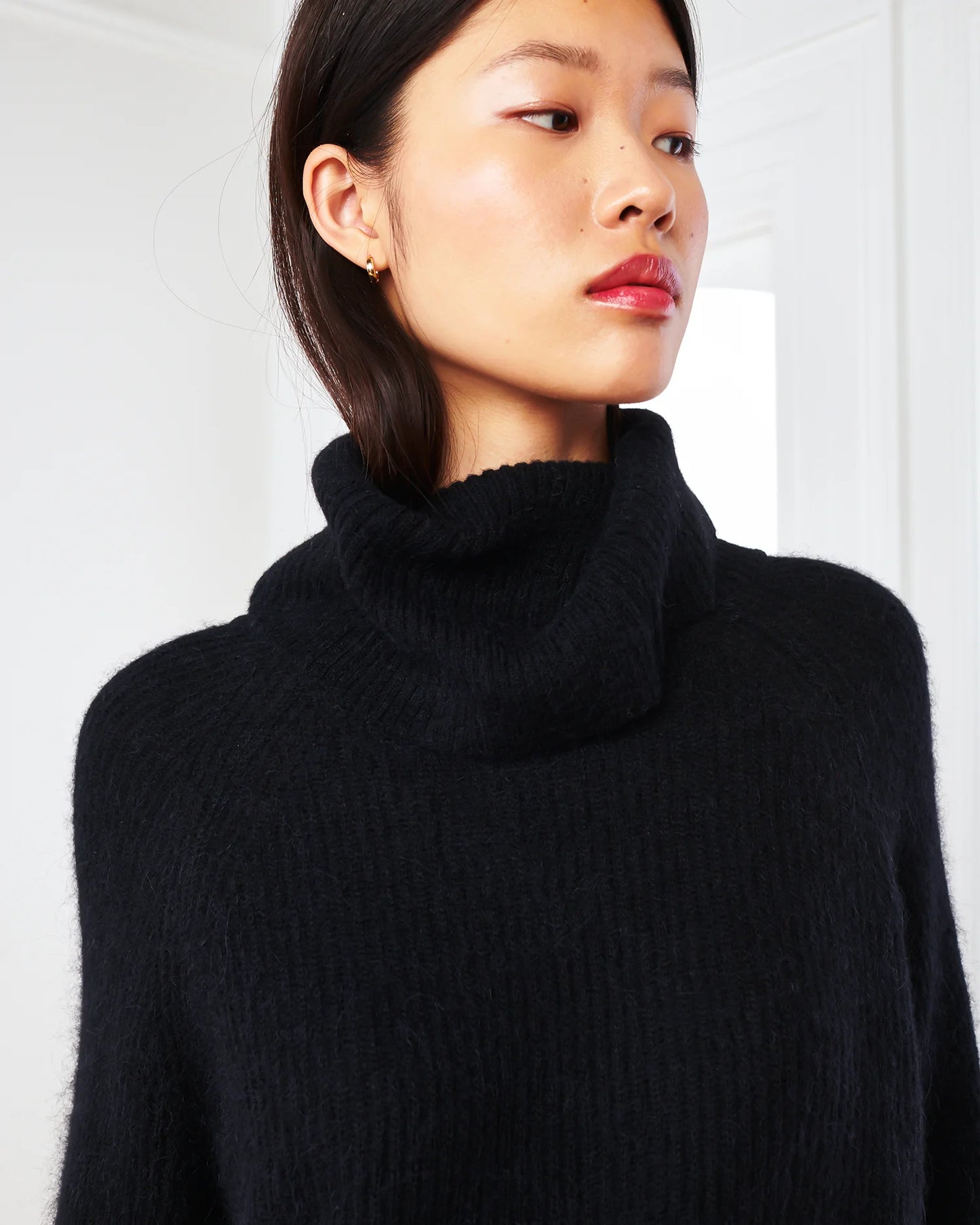 Baby Alpaca-Wool Turtleneck - XS / Light Grey