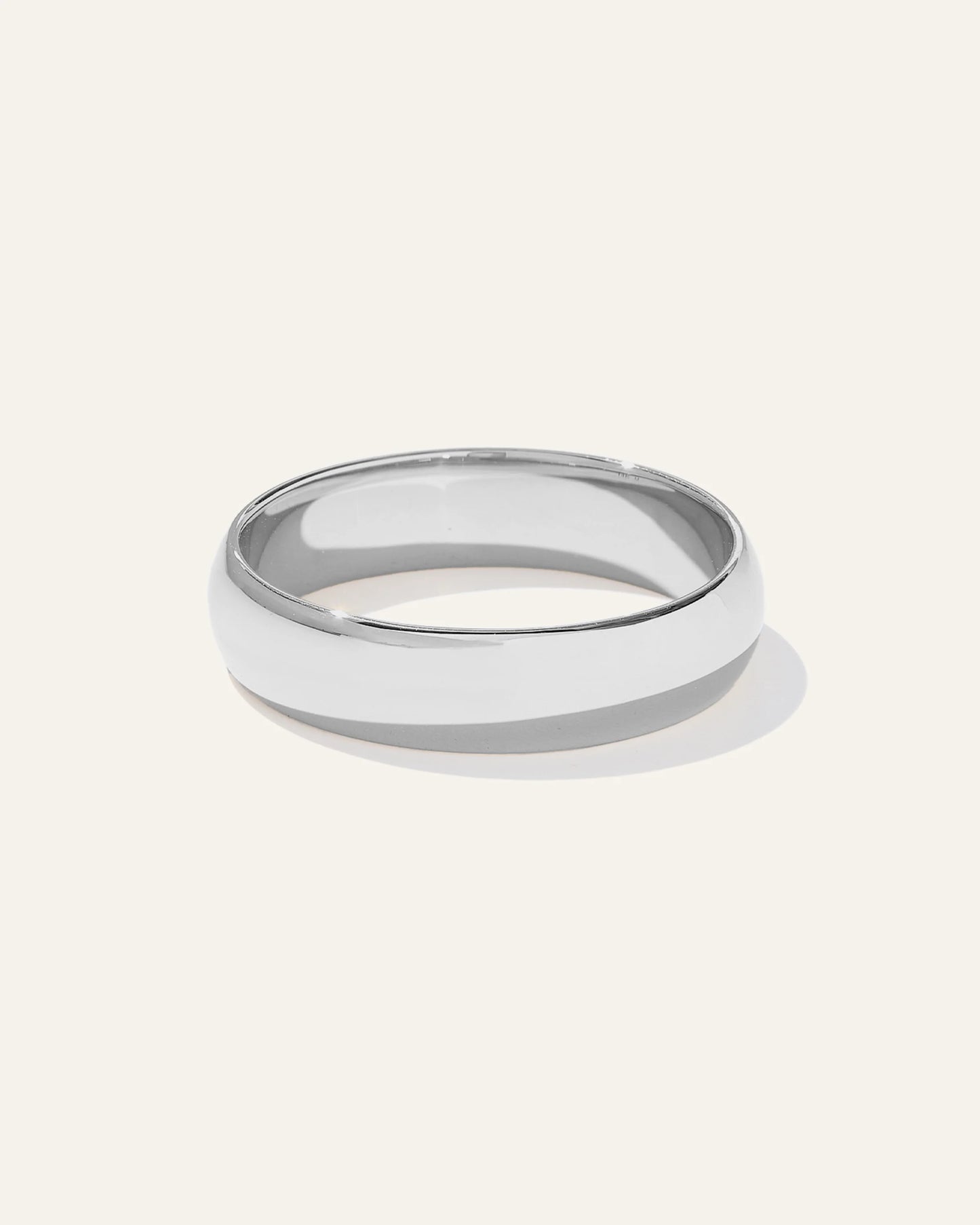 Low Dome Band - 5mm - 6 / Yellow Gold
