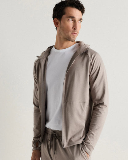 Flowknit Performance Zip Hoodie - S / Heather Grey