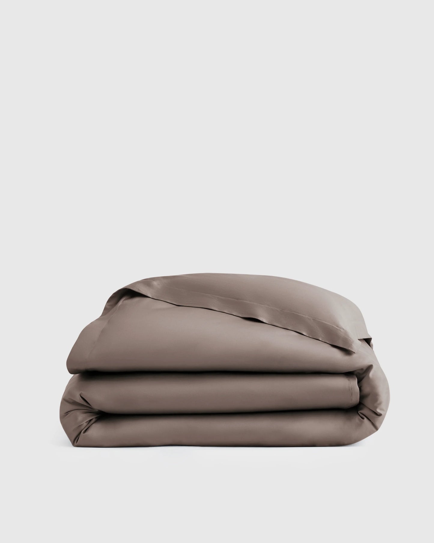 Signature Giza Cotton Sateen Duvet Cover - Twin / Light Grey
