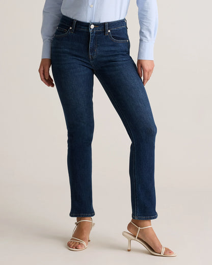 Luna Stretch Slim Straight Jeans - 24 / Black