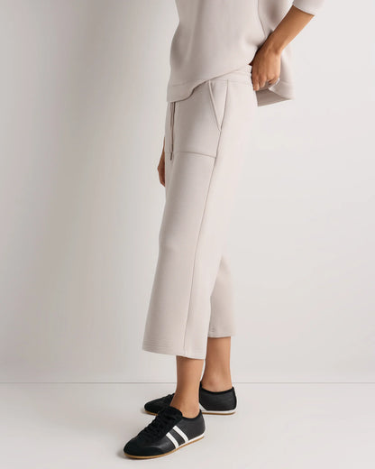 CloudComfort High-Rise Cropped Sweatpants - XS / Pebble Beige