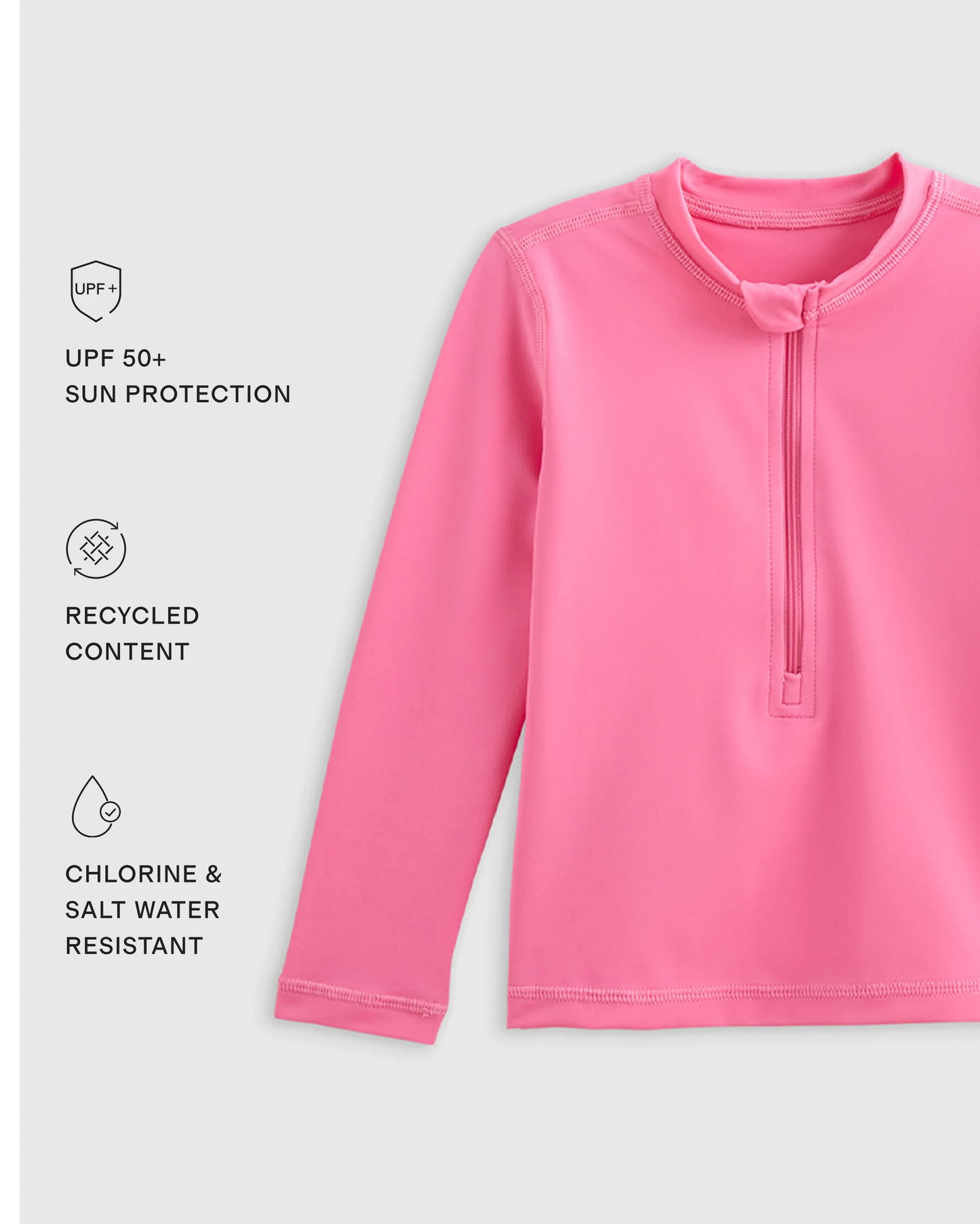 Long Sleeve Zip-Up Rash Guard - 0-3M / Yellow