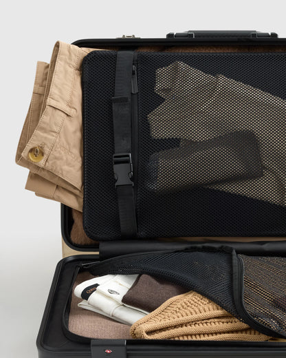 Aluminum Carry-On Suitcase - One Size / Black