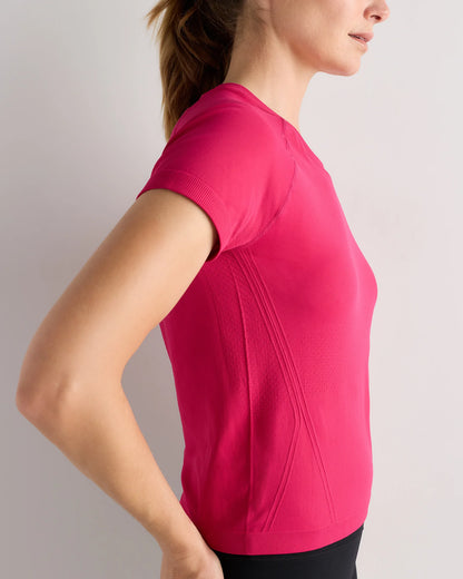 Seamless Waist-Length Tee - XS / Azul Blue