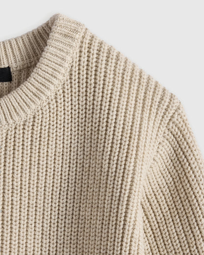 100% Organic Cotton Fisherman Tunic Sweater - 3-6M / Navy