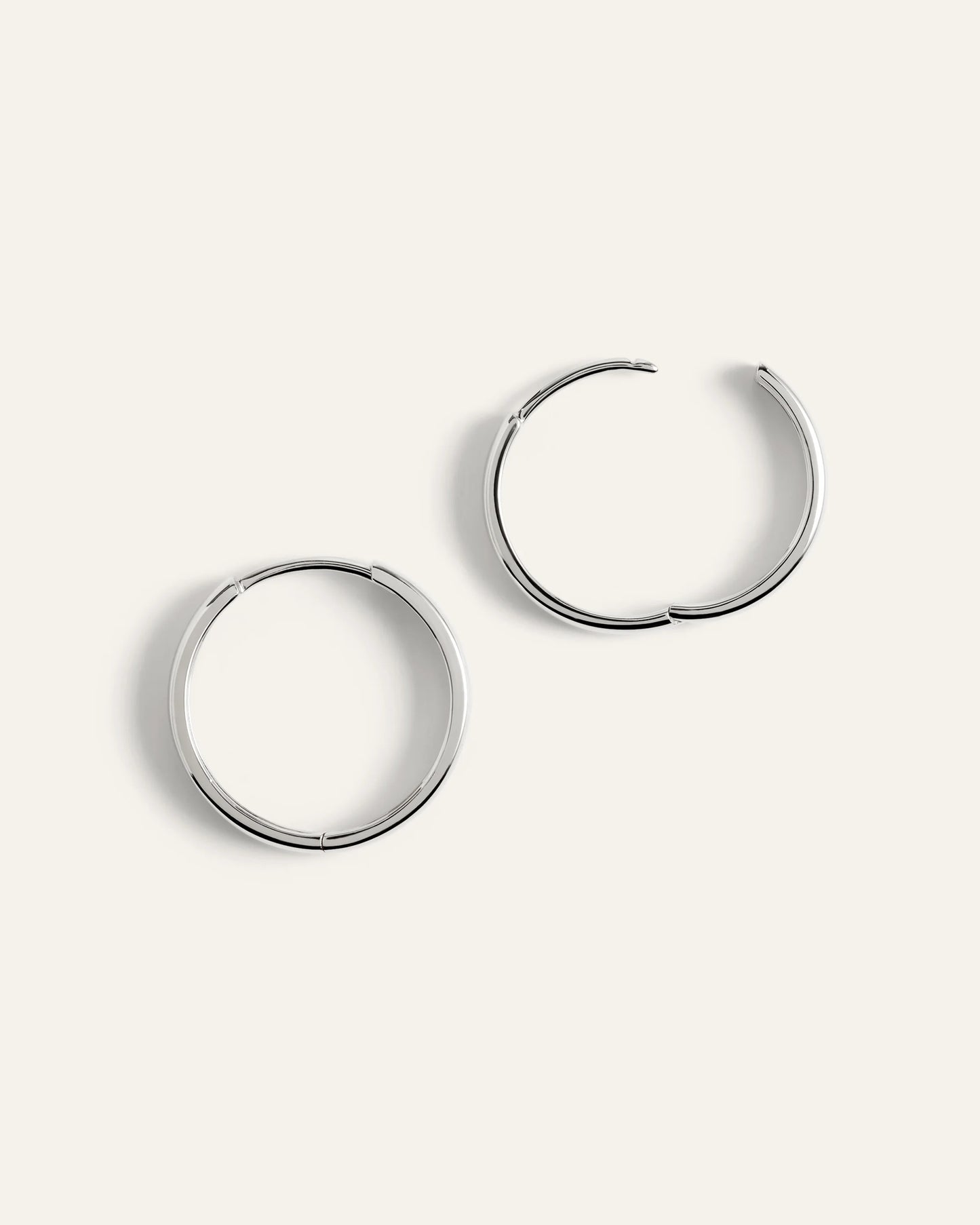 14K Gold Bold Hoops - One Size / Yellow Gold