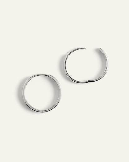 14K Gold Bold Hoops - One Size / Yellow Gold