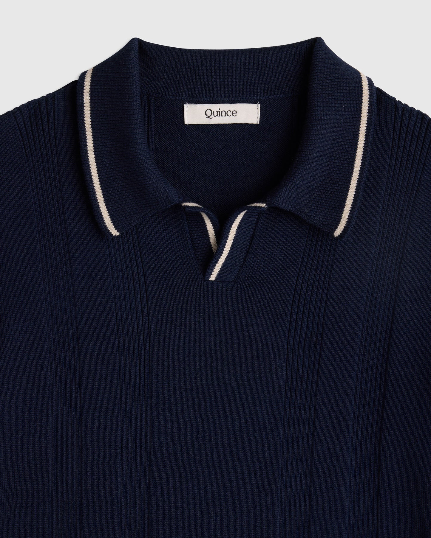 Boys 100% Organic Cotton Short Sleeve Sweater Polo - 6 / Navy