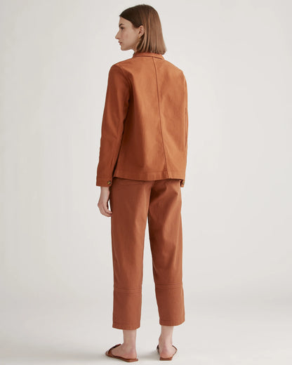 Organic Comfort Stretch Chore Jacket - XS / Vanilla