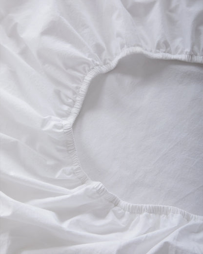 Organic Brushed Cotton Deluxe Bedding Bundle - Twin / White