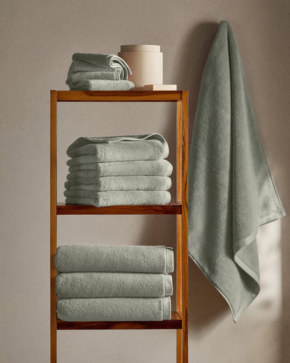 Plush Organic Turkish Cotton Hand Towel (Set of 2) - One Size / White