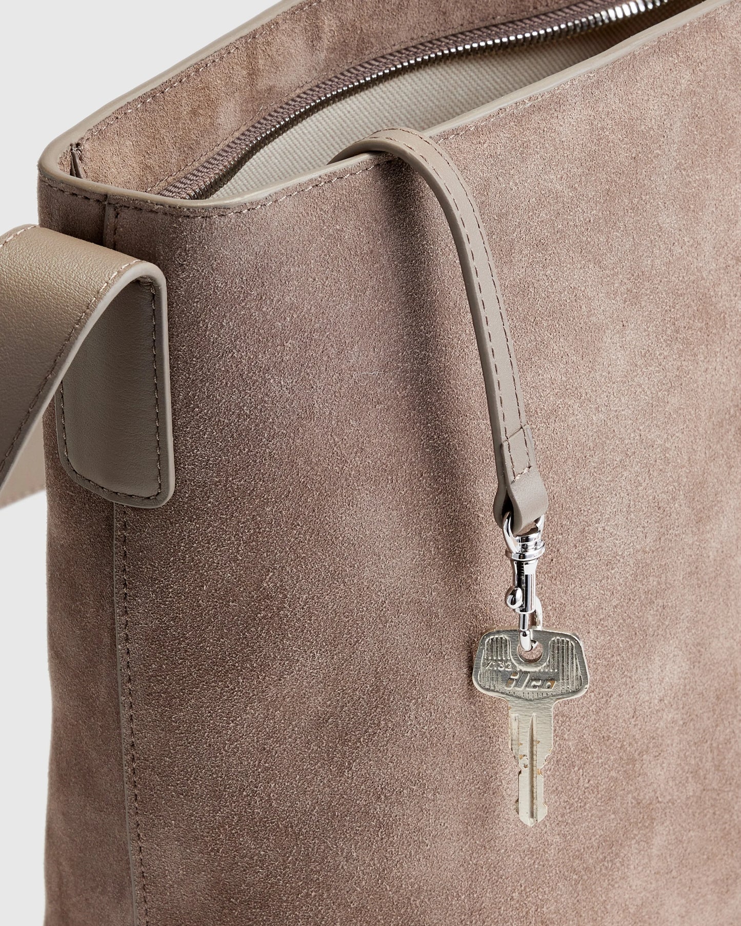 Italian Suede Bucket Crossbody - One Size / Sand