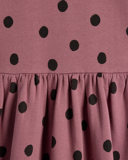 Cozy Fleece Sweatshirt Dress - 12-18M / Cherries
