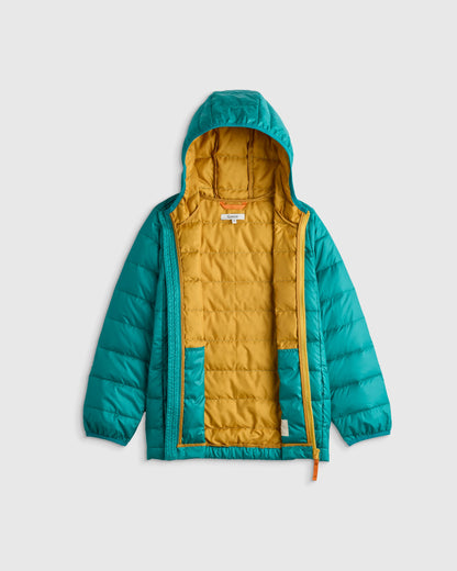 Lightweight Down Hooded Puffer Jacket - 6 / Blue Moon