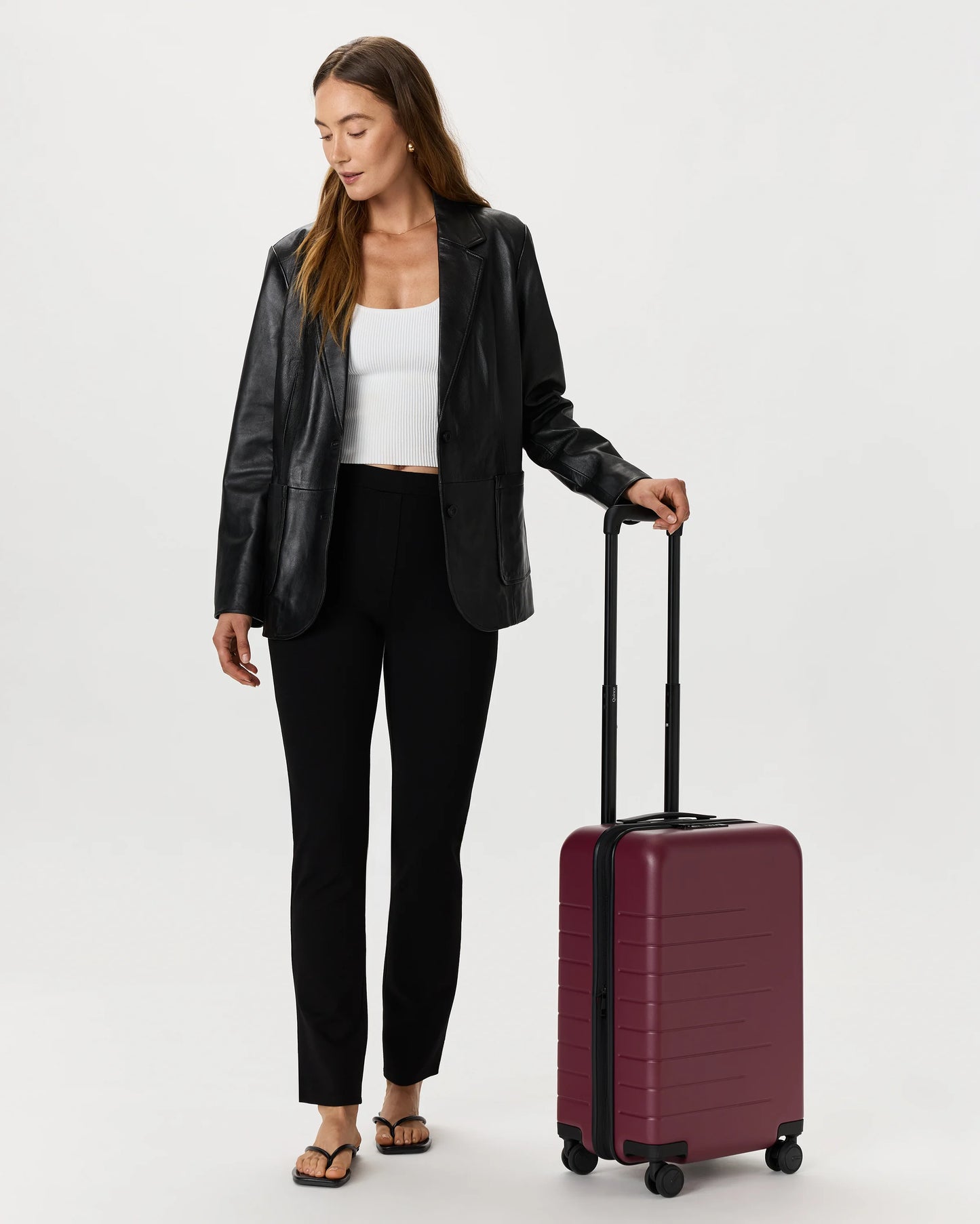 Expandable Small Carry-On Suitcase - One Size / Coastal Cobalt