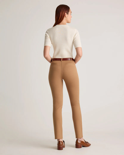 Ultra-Stretch Ponte Straight Leg Pants - XS / Morel Grey