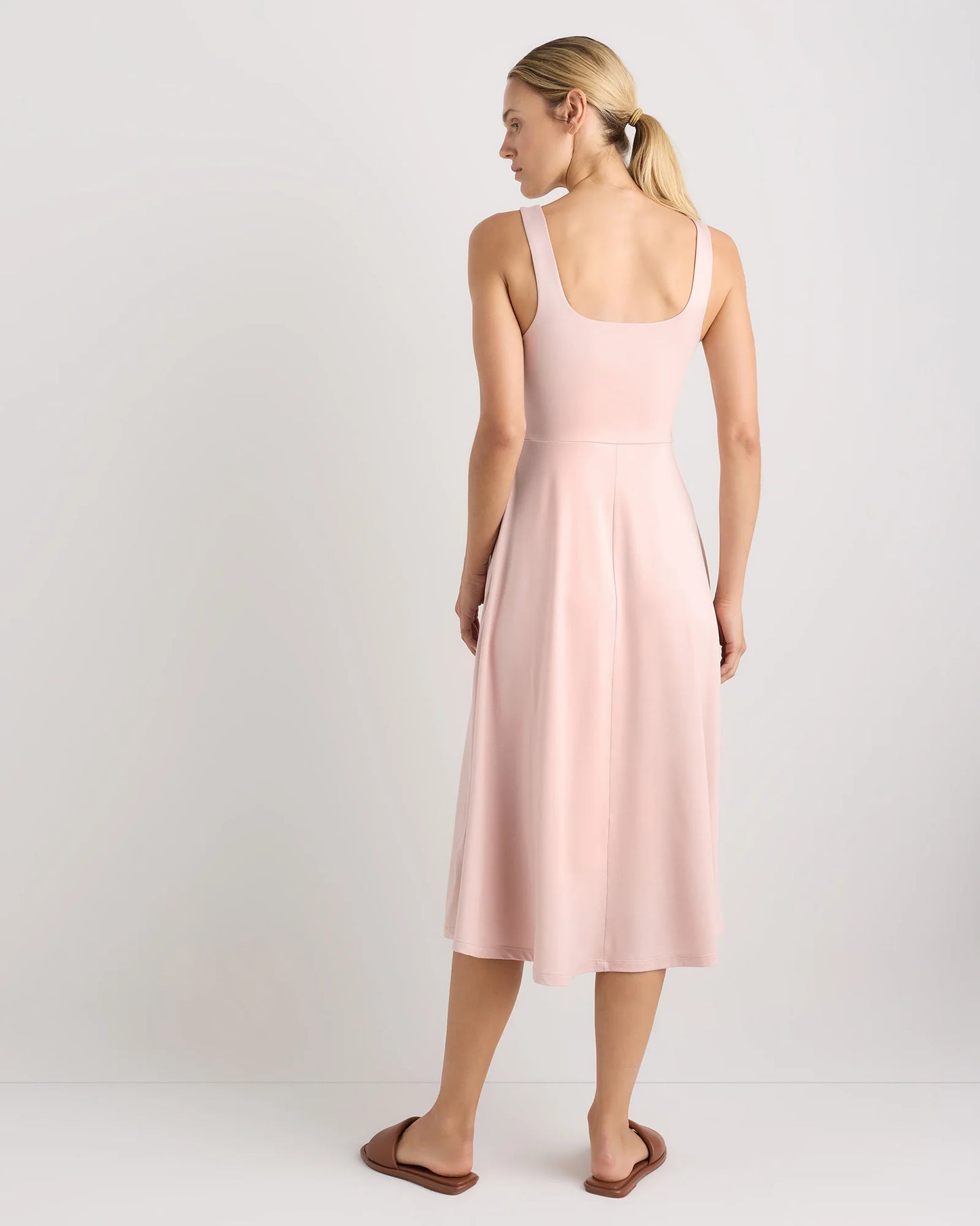 Flowknit Breeze Fit & Flare Dress - XS / Heather Green