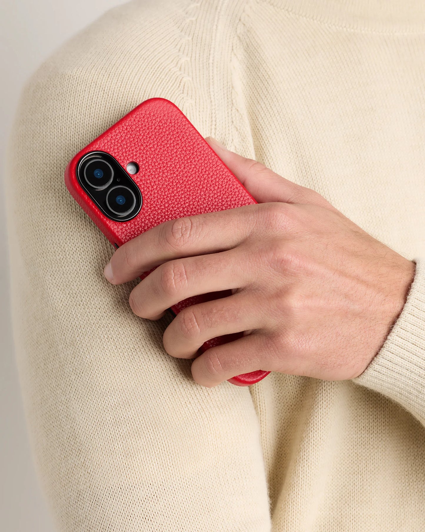 Leather Phone MagSafe Case - 17 / Red