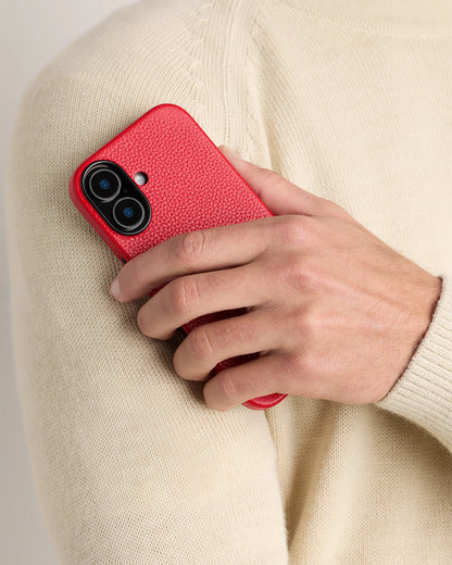 Leather Phone MagSafe Case - 17 / Red