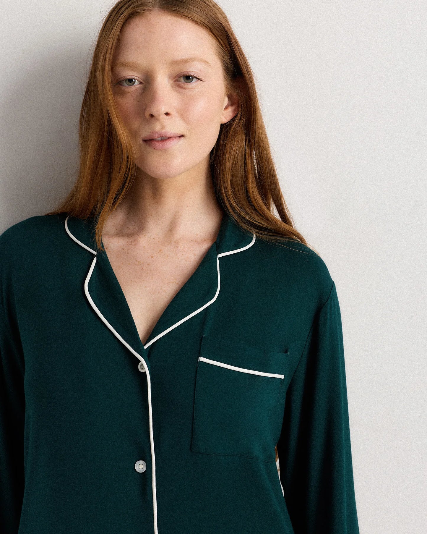 Bamboo Jersey Sleep Shirt - XS / Rhubarb