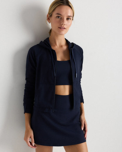 Ultra-Form Hooded Crop Jacket - XS / Black