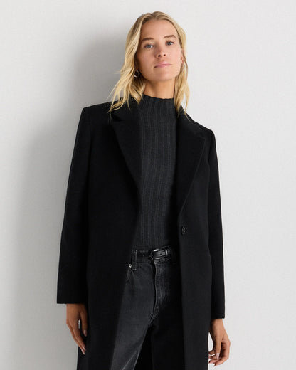 Wool Cashmere Blazer Coat - XS / Mocha Brown