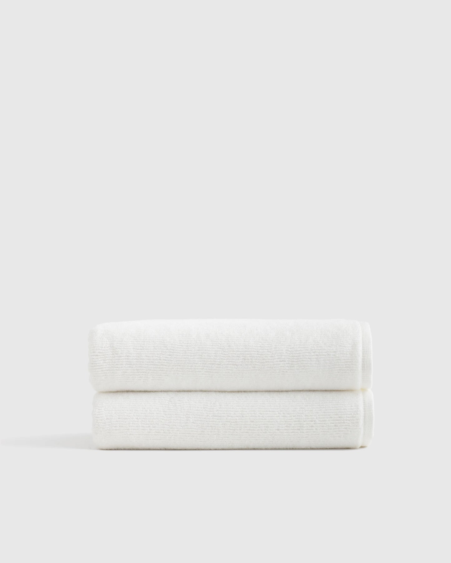 Turkish Ribbed Quick Dry Bath Towel (Set of 2) - One Size / Mineral