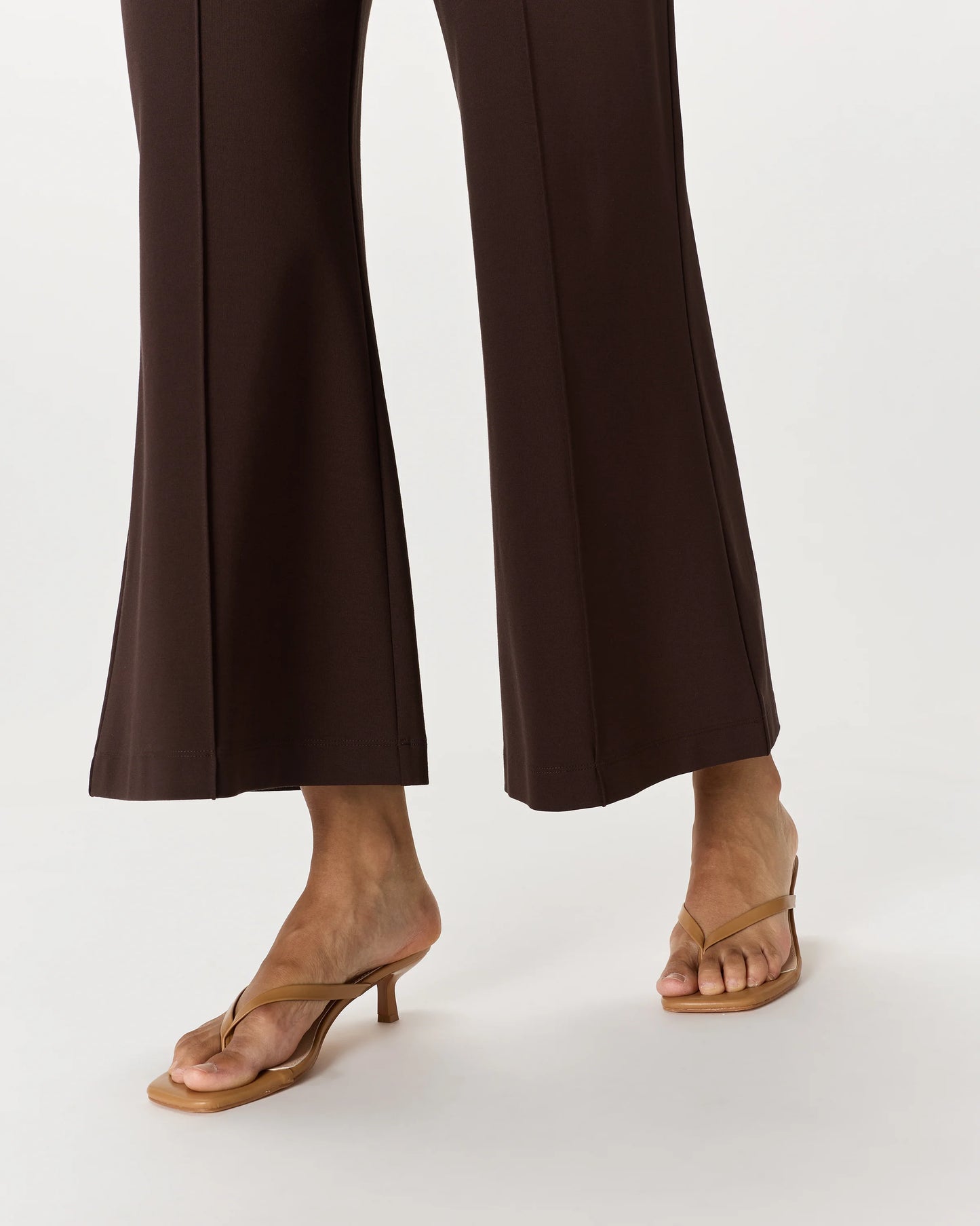 Ultra-Stretch Ponte Super Wide Leg Ankle Pants - XS / Olive