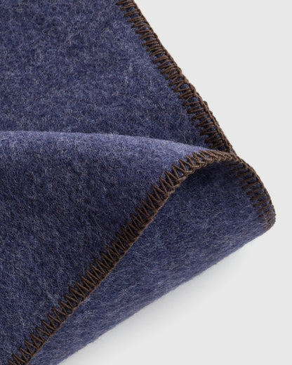 Wool Whipstitch Throw - 50x70 / Olive