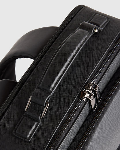 Italian Saffiano Laptop Backpack - One Size / Hickory
