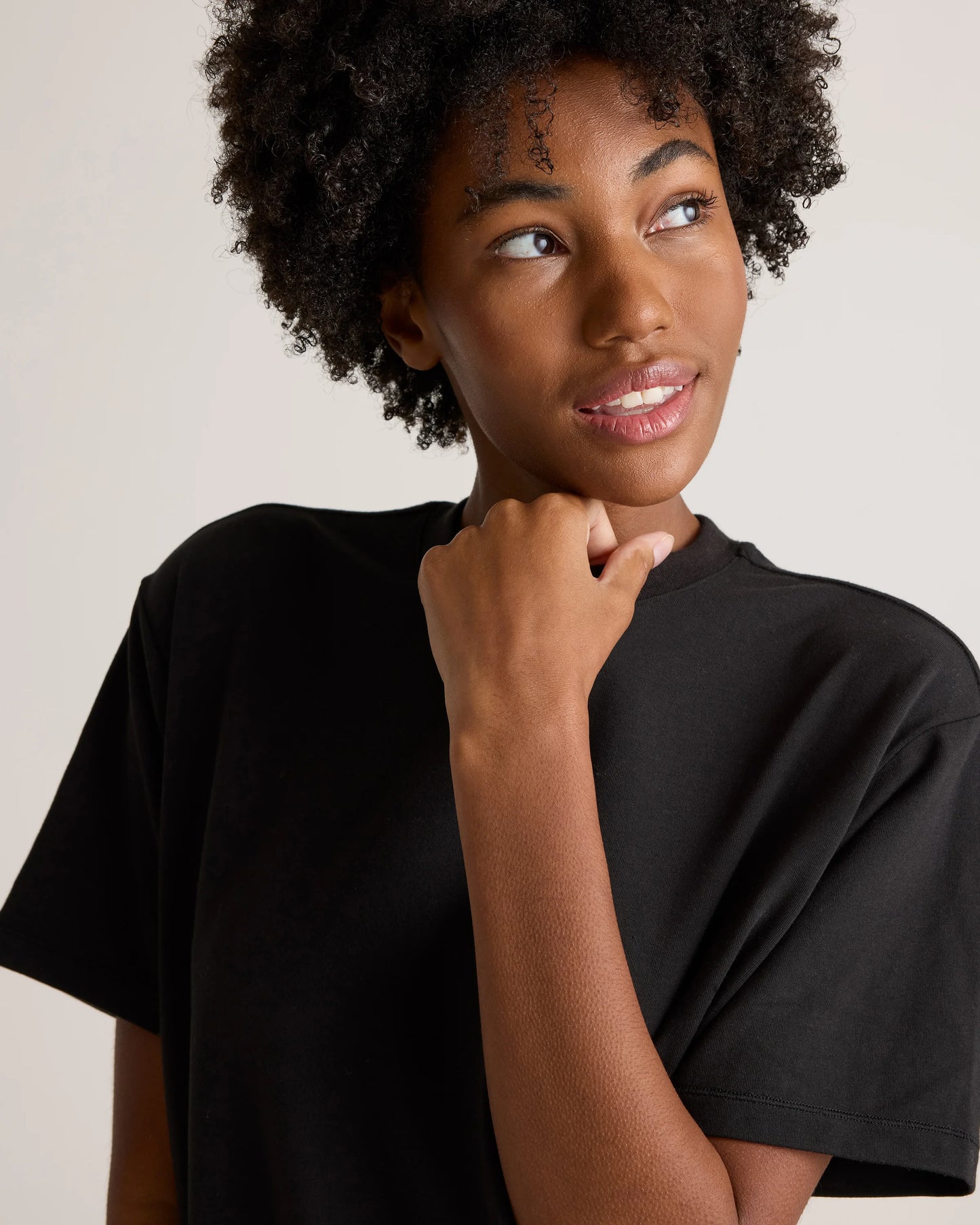Dream Lounge Oversized Short Sleeve Pajama Set - XS / Bold Black