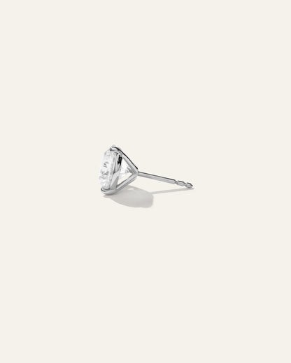 14K Gold Lab Grown Diamond Martini Studs - 4ctw - One Size / Yellow Gold