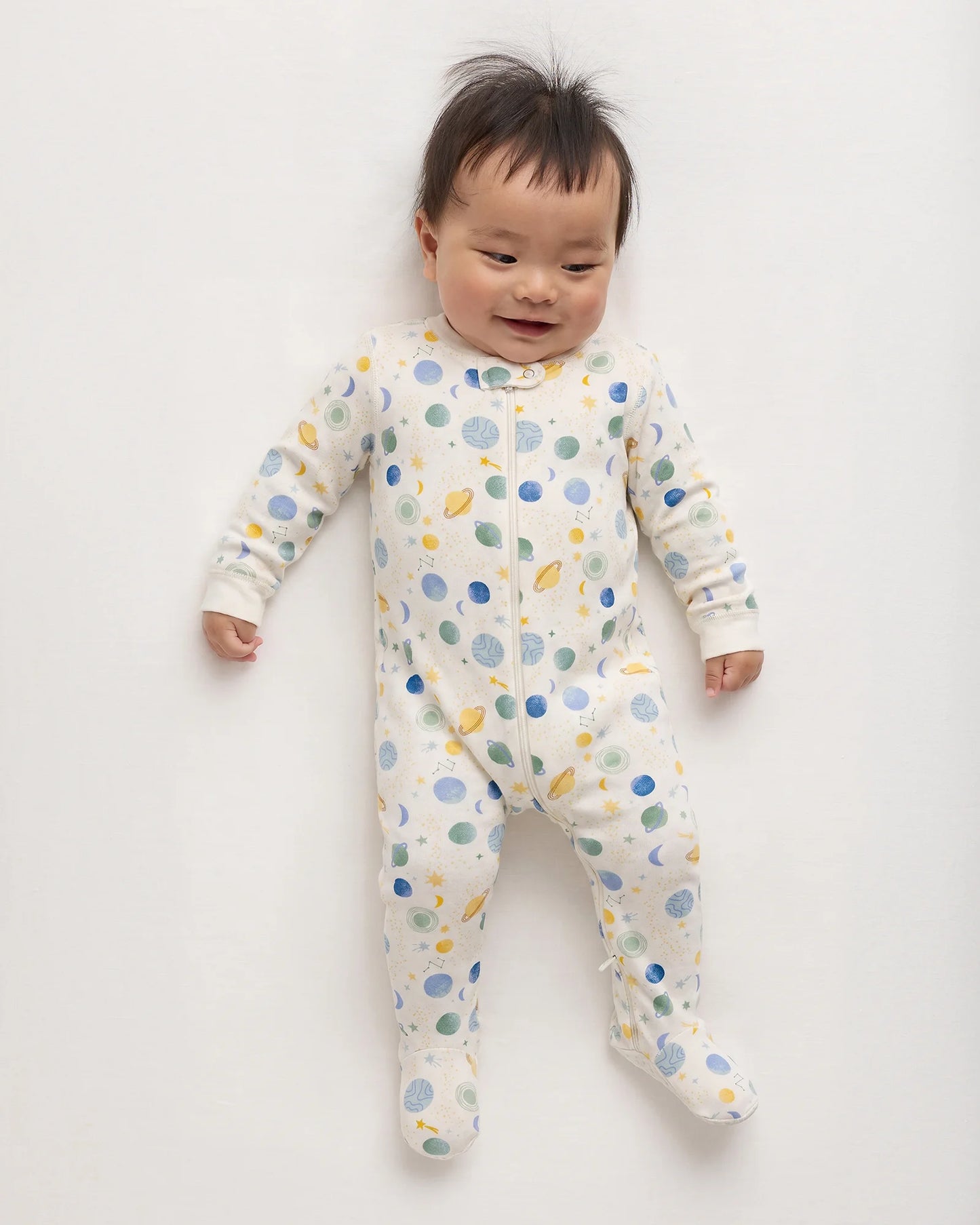 100% Organic Cotton Footie Pajama - 0-3M / Vehicles