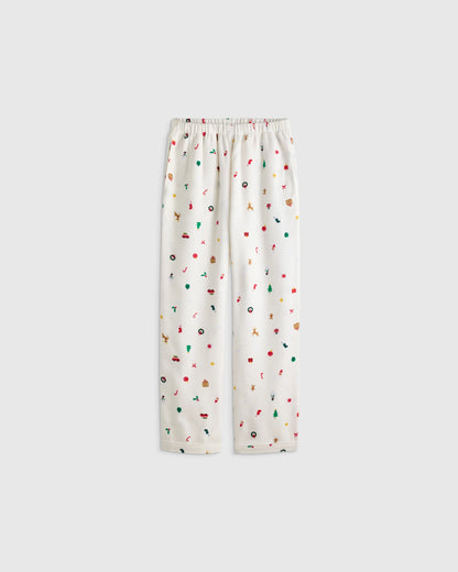 Holiday Flannel Pajama Set - 6 / Multi Holiday