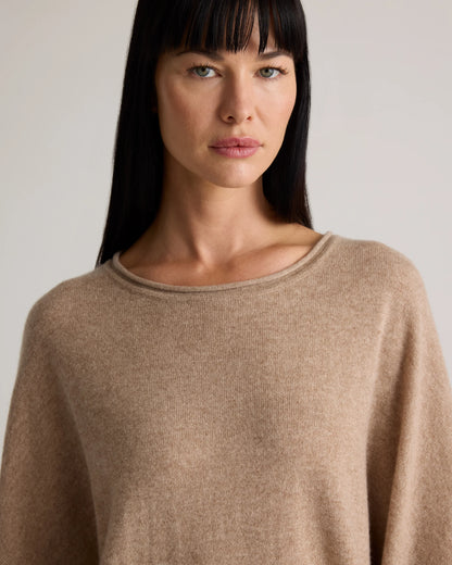 Mongolian Cashmere Batwing Sweater - S/M / Black