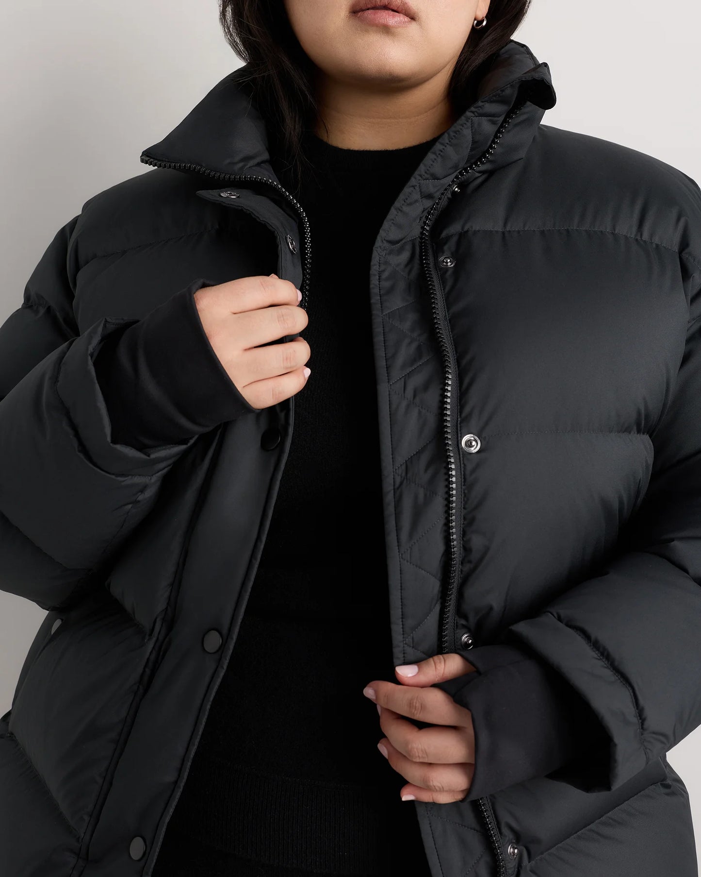 Responsible Down Puffer Jacket - 1X / Black