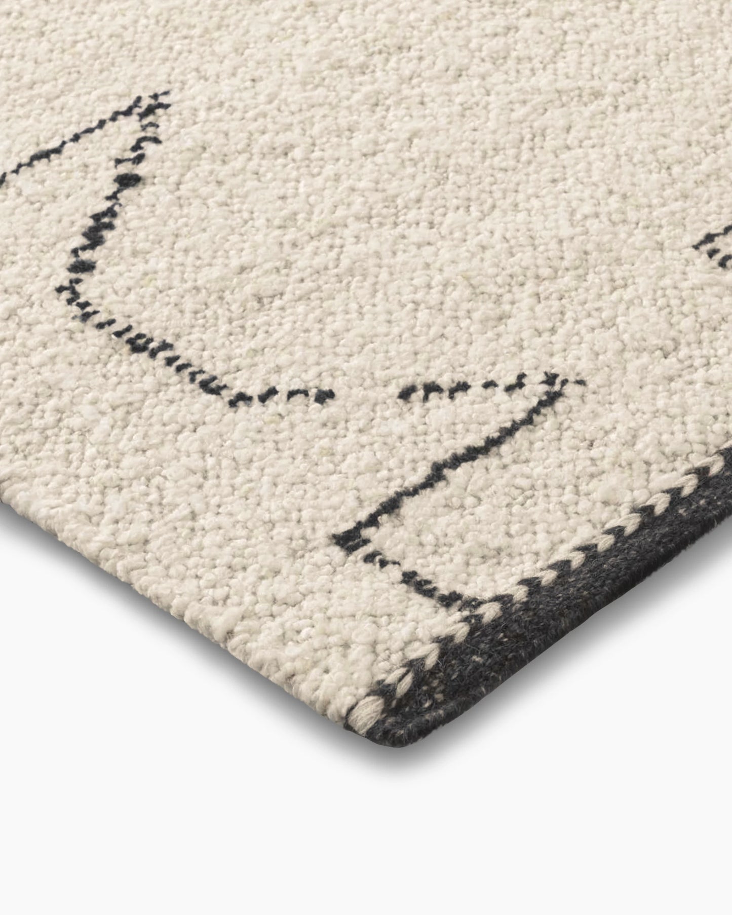 Saira Hand-Loomed Wool Rug - 5' x 8' / Charcoal
