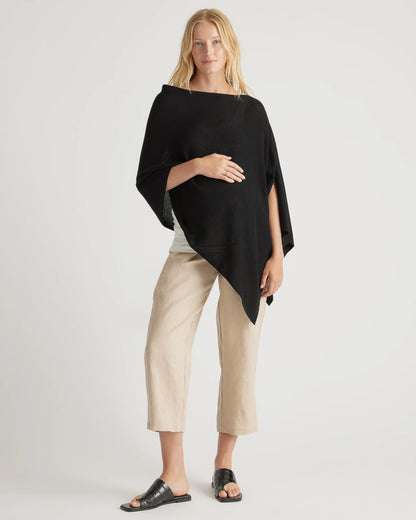 Lightweight Cotton Cashmere Nursing Shawl - One Size / Pale Custard Yellow