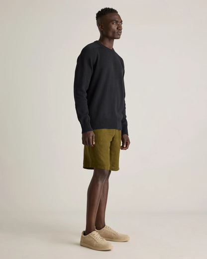 100% Organic Cotton Crewneck Sweater - S / Speckled Beige